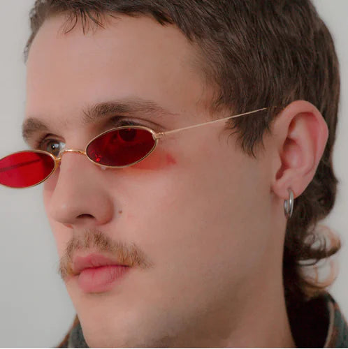 2018 Korean Metal Oval Sunglasses for Men & Women